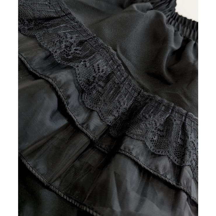 2段レースフリルミニスカート インナーパンツ付き ティアードスカート | Riff | 詳細画像34 