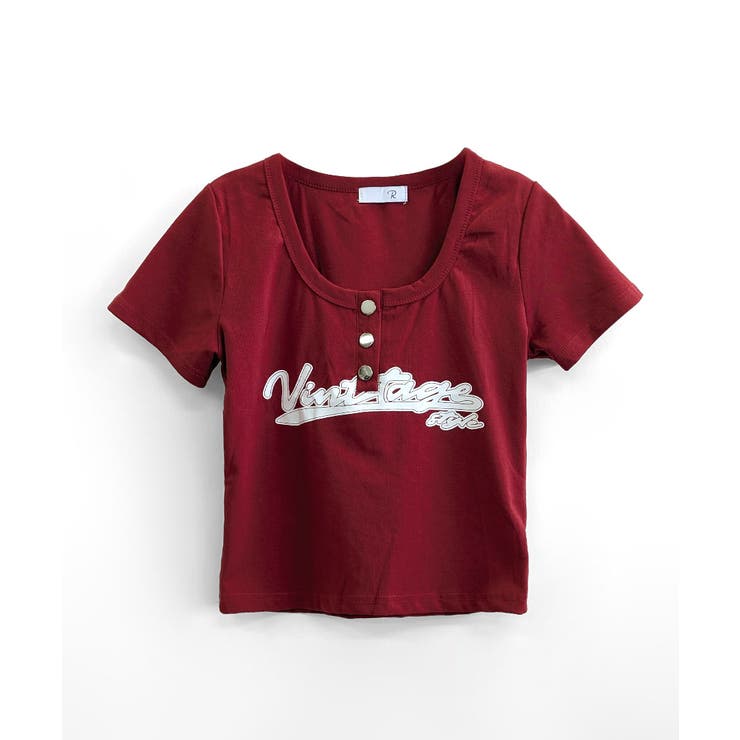 ヘンリーネックロゴプリントTシャツ 半袖 プリントT | Riff | 詳細画像31 