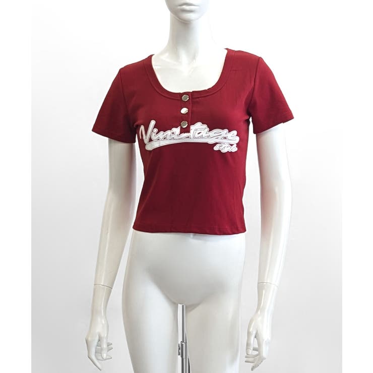 ヘンリーネックロゴプリントTシャツ 半袖 プリントT | Riff | 詳細画像32 