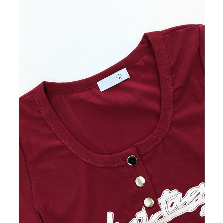 ヘンリーネックロゴプリントTシャツ 半袖 プリントT | Riff | 詳細画像35 