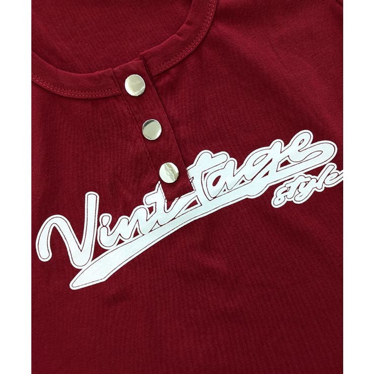 ヘンリーネックロゴプリントTシャツ 半袖 プリントT | Riff | 詳細画像37 