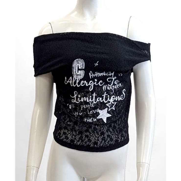 オフショルロゴレーストップス ワンショル ロゴプリント | Riff | 詳細画像25 