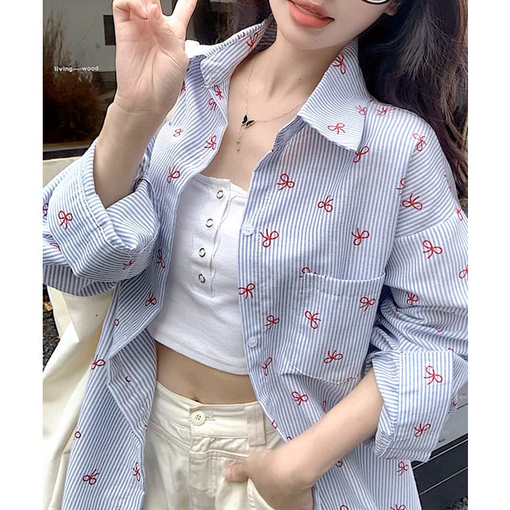 ストライプ柄シャツ（2229993）｜KANEMASA PHIL.(カネマサフィル