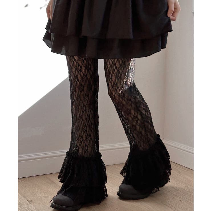 新品　ROSIE ASSOULIN フリル付　黒　パンツ　L程度　NY製 裾フリルレギンス｜ピンクハウスオフィシャルオンラインストア