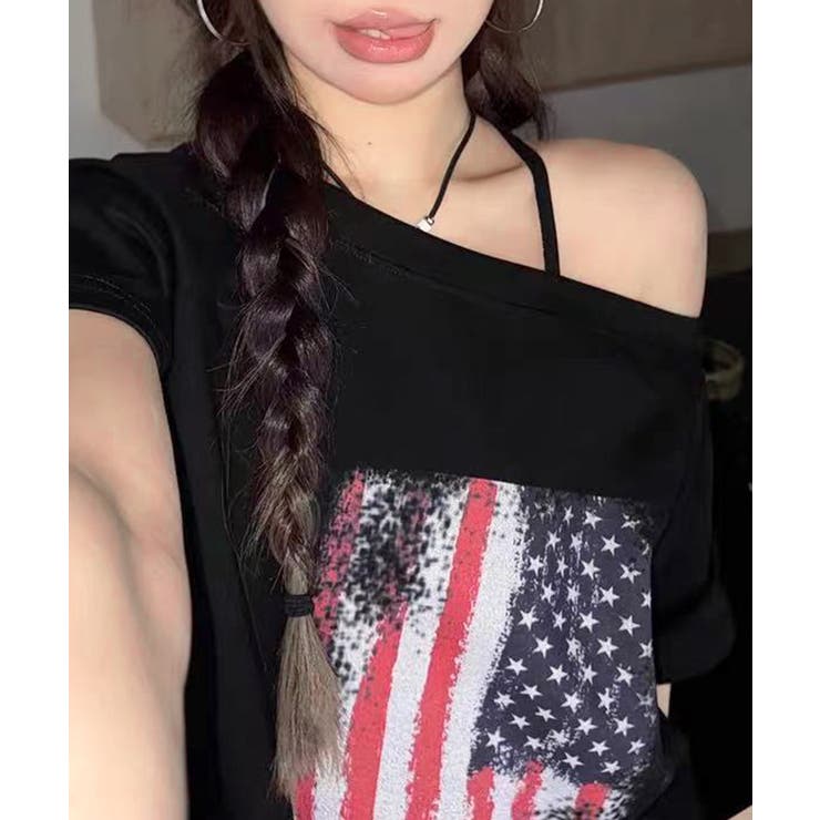 星条旗Tシャツ プリントT ロゴ | Riff | 詳細画像10 