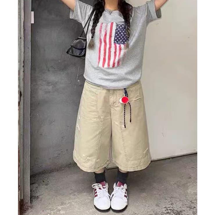 星条旗Tシャツ プリントT ロゴ | Riff | 詳細画像6 