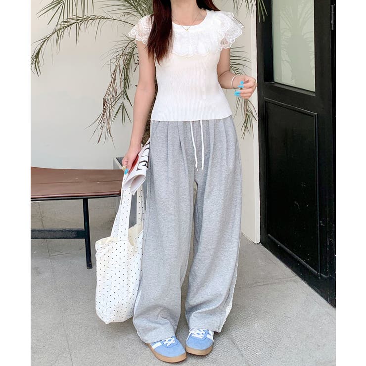 オフショルレースフリルトップス 2WAY フレンチスリーブ | Riff | 詳細画像21 