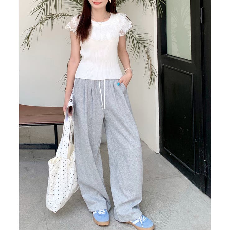 オフショルレースフリルトップス 2WAY フレンチスリーブ | Riff | 詳細画像22 