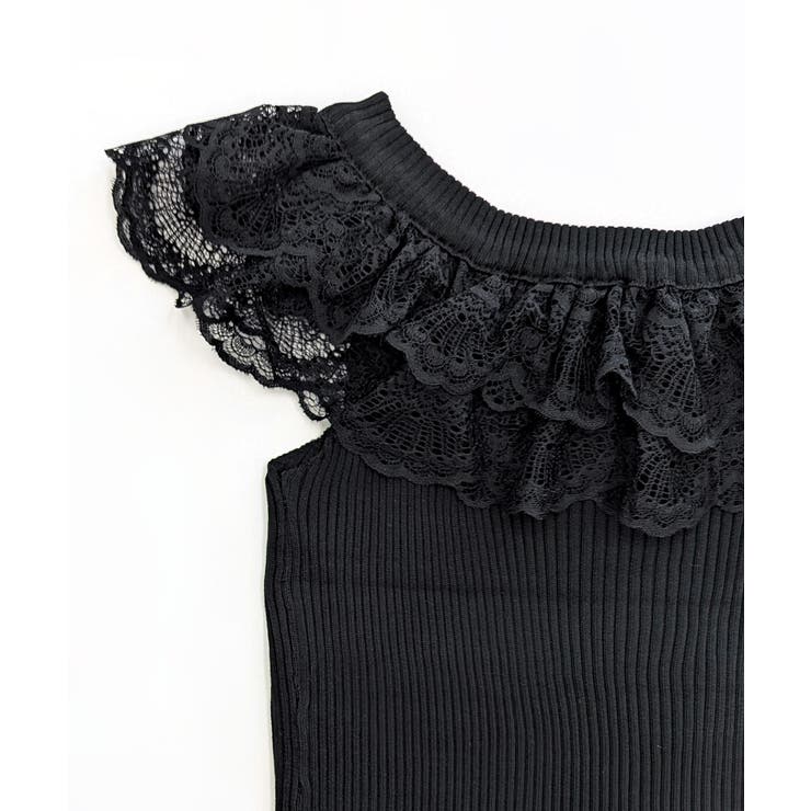 オフショルレースフリルトップス 2WAY フレンチスリーブ | Riff | 詳細画像47 