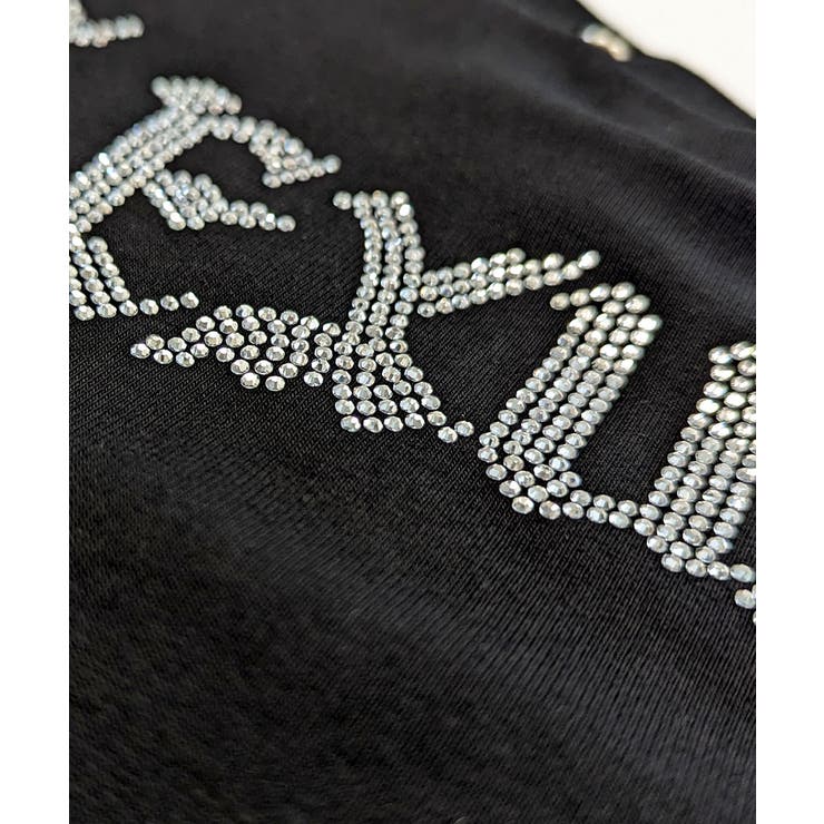 ネックチェーンラインストーンオフショルダーTシャツ チョーカー ロゴ | Riff | 詳細画像20 