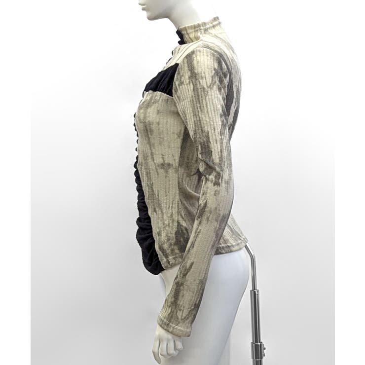 クロス切り替えロングTシャツ ロンT タイダイ | Riff | 詳細画像8 