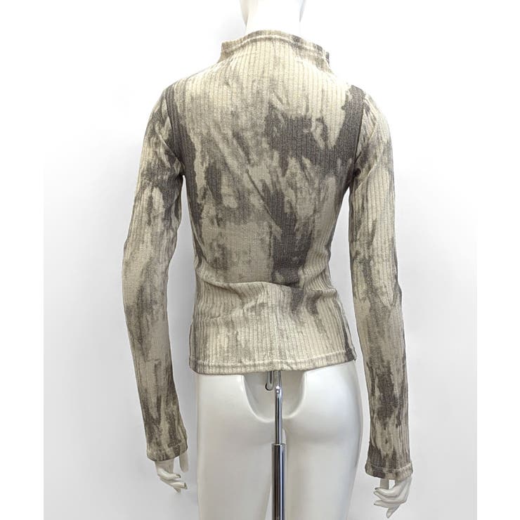 クロス切り替えロングTシャツ ロンT タイダイ | Riff | 詳細画像9 