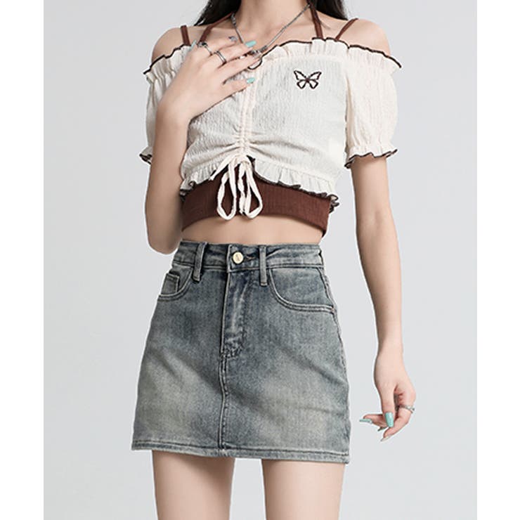 デニムミニスカート インナーパンツ付き スカパン | Riff | 詳細画像10 