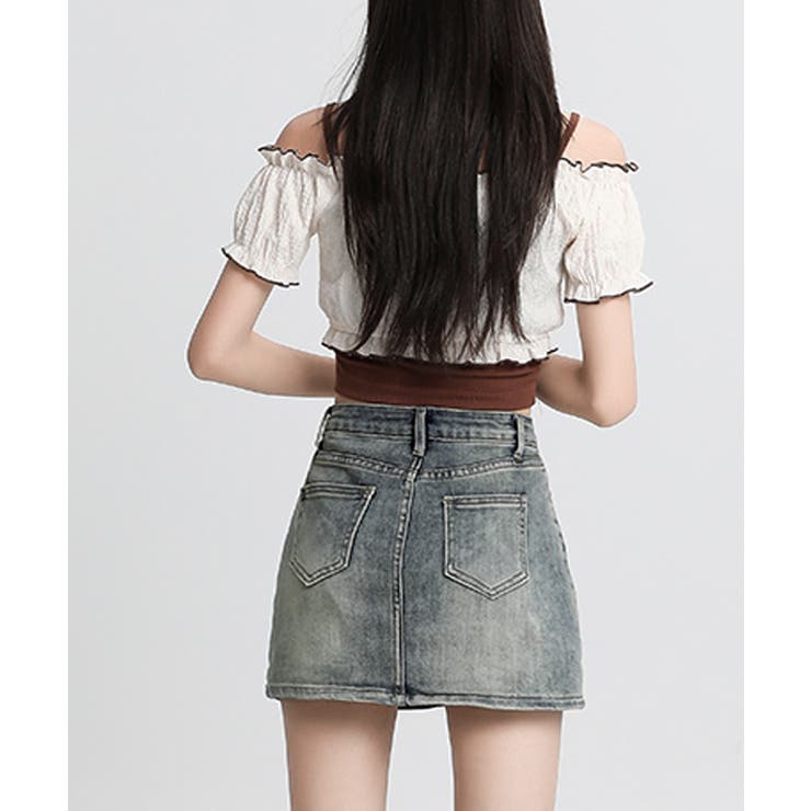 デニムミニスカート インナーパンツ付き スカパン | Riff | 詳細画像14 