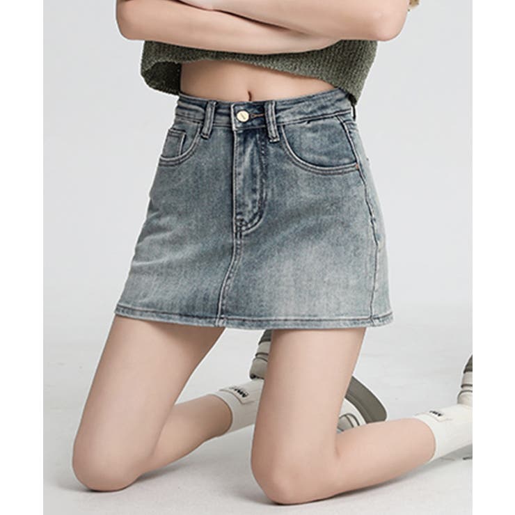 デニムミニスカート インナーパンツ付き スカパン | Riff | 詳細画像17 