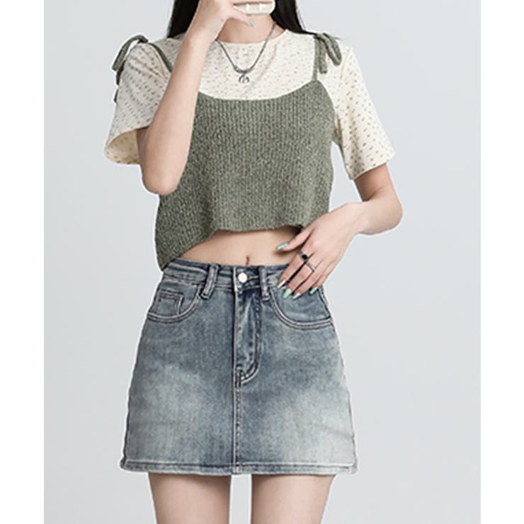 デニムミニスカート インナーパンツ付き スカパン | Riff | 詳細画像20 