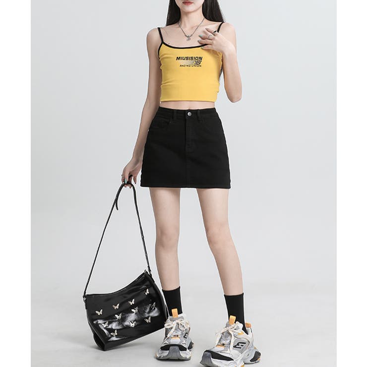 デニムミニスカート インナーパンツ付き スカパン | Riff | 詳細画像29 