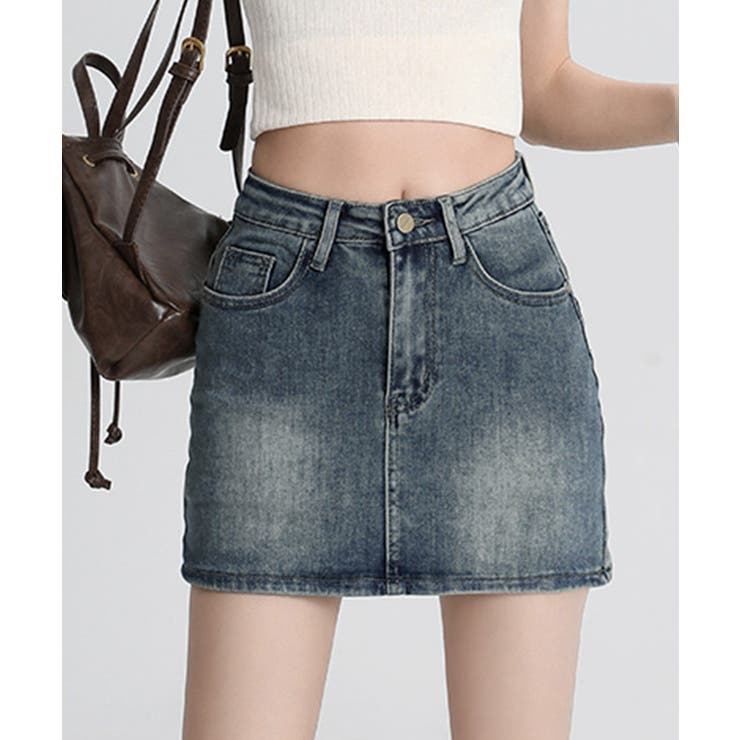 デニムミニスカート インナーパンツ付き スカパン | Riff | 詳細画像3 