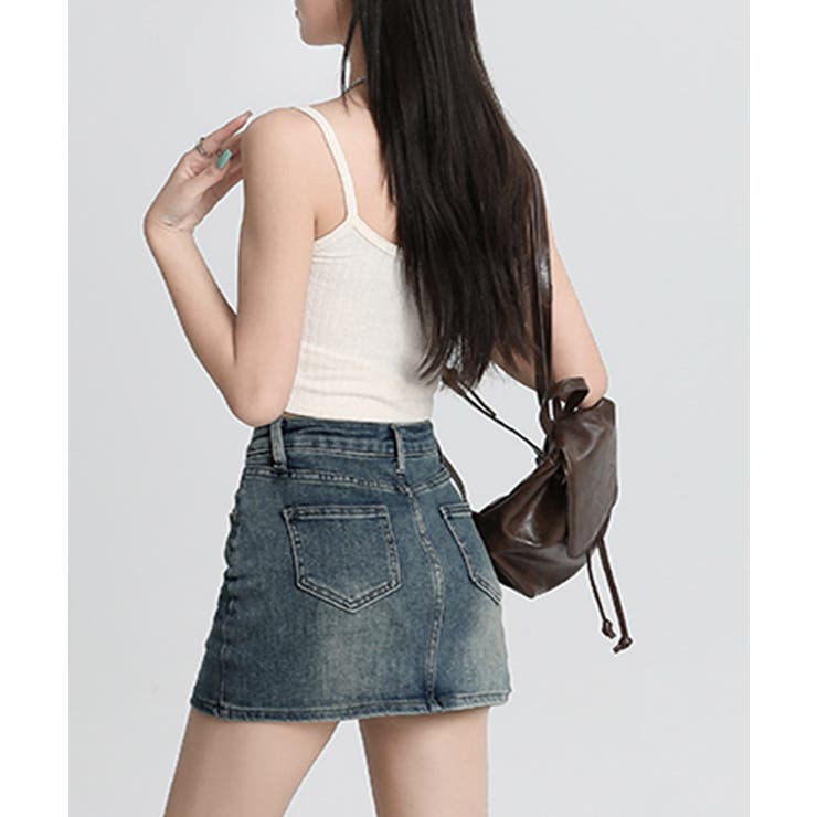 デニムミニスカート インナーパンツ付き スカパン | Riff | 詳細画像7 