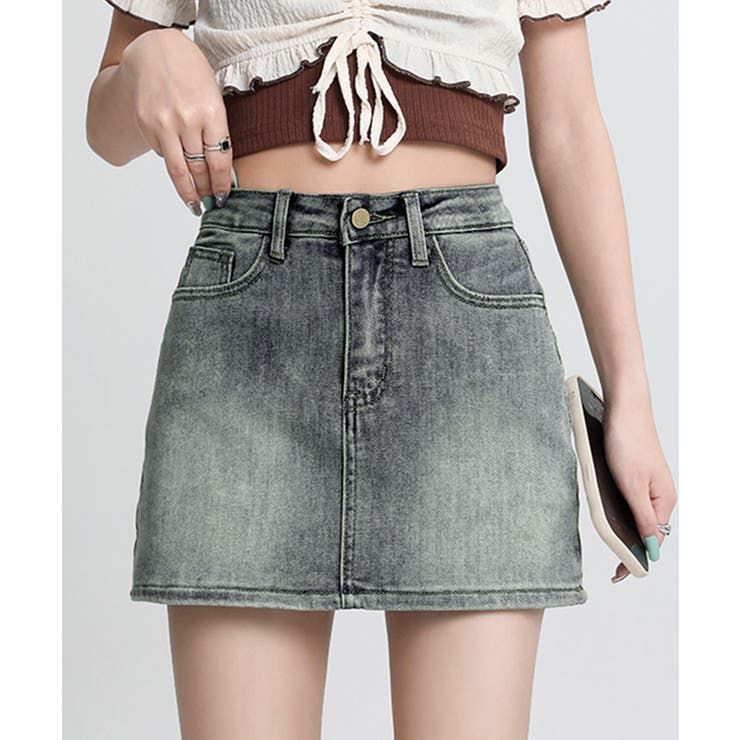 デニムミニスカート インナーパンツ付き スカパン | Riff | 詳細画像9 