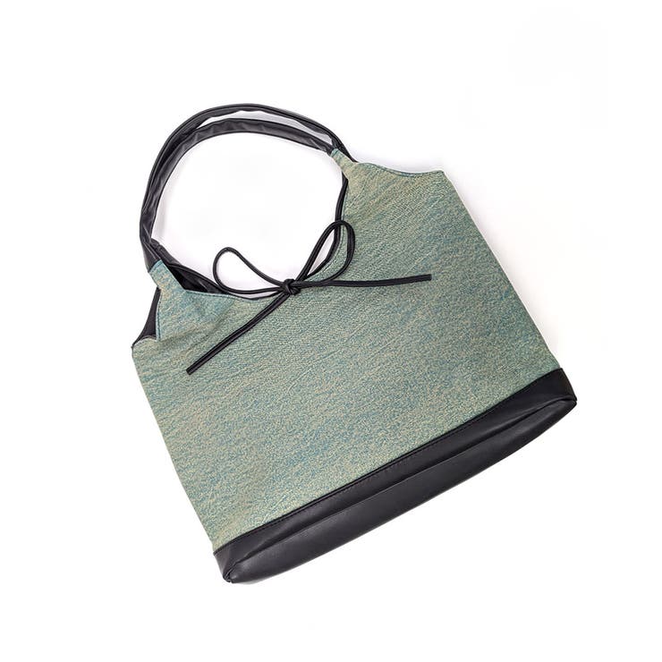 異素材切り替えトートバッグ リボン ハンドバッグ | Riff | 詳細画像23 