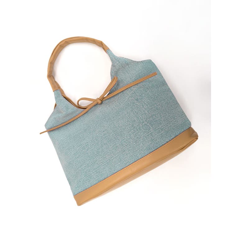 異素材切り替えトートバッグ リボン ハンドバッグ | Riff | 詳細画像25 