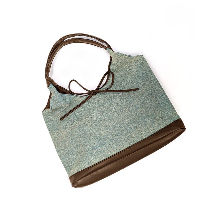 異素材切り替えトートバッグ リボン ハンドバッグ | Riff | 詳細画像26 