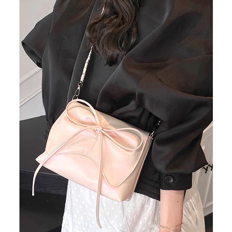 フロントリボンショルダーバッグ チェーンバッグ クラッチバッグ | Riff | 詳細画像12 