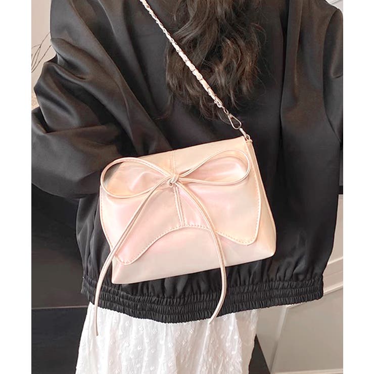 フロントリボンショルダーバッグ チェーンバッグ クラッチバッグ | Riff | 詳細画像13 