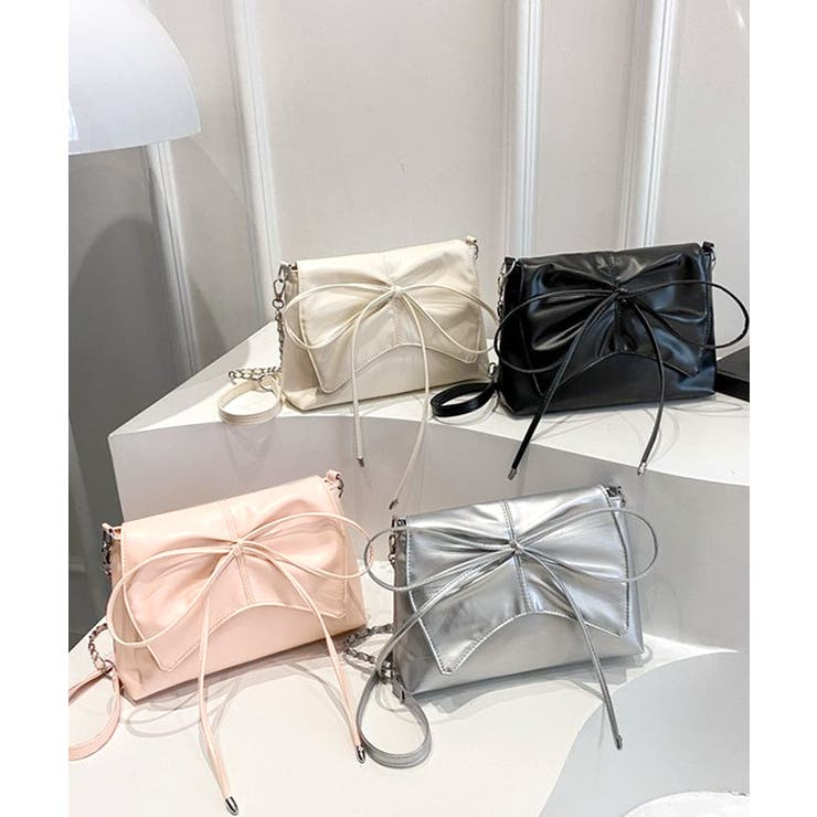 フロントリボンショルダーバッグ チェーンバッグ クラッチバッグ | Riff | 詳細画像2 