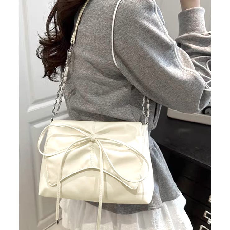 フロントリボンショルダーバッグ チェーンバッグ クラッチバッグ | Riff | 詳細画像24 