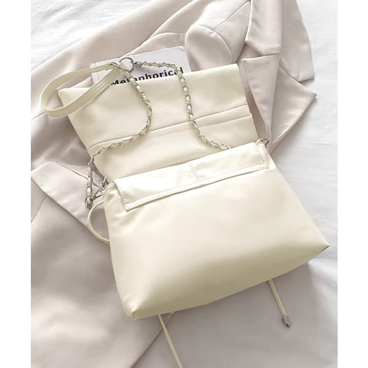 フロントリボンショルダーバッグ チェーンバッグ クラッチバッグ | Riff | 詳細画像29 