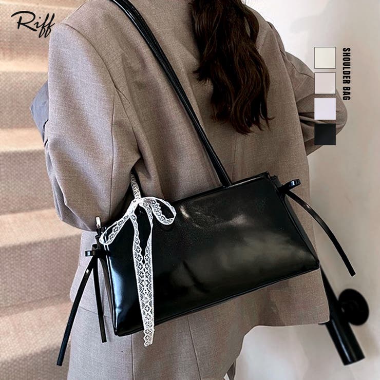レースリボンショルダーバッグ トートバッグ ハンドバッグ | Riff | 詳細画像1 