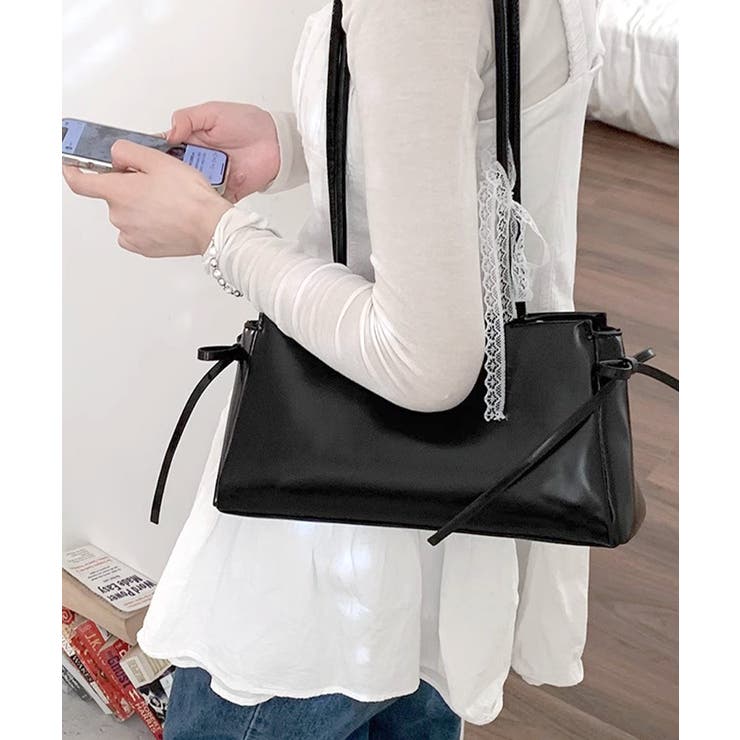 レースリボンショルダーバッグ トートバッグ ハンドバッグ | Riff | 詳細画像14 