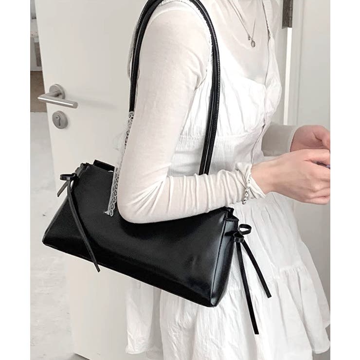 レースリボンショルダーバッグ トートバッグ ハンドバッグ | Riff | 詳細画像15 