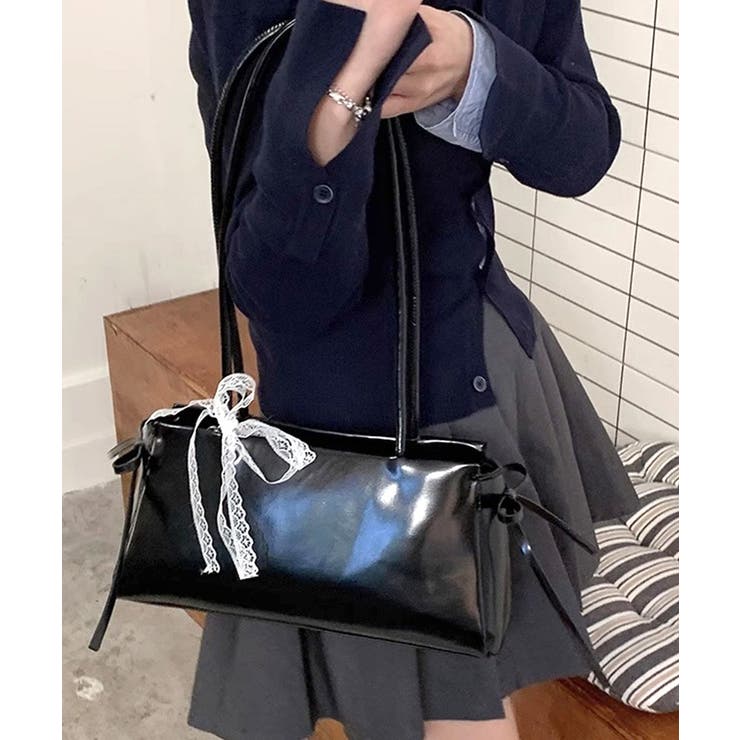 レースリボンショルダーバッグ トートバッグ ハンドバッグ | Riff | 詳細画像16 