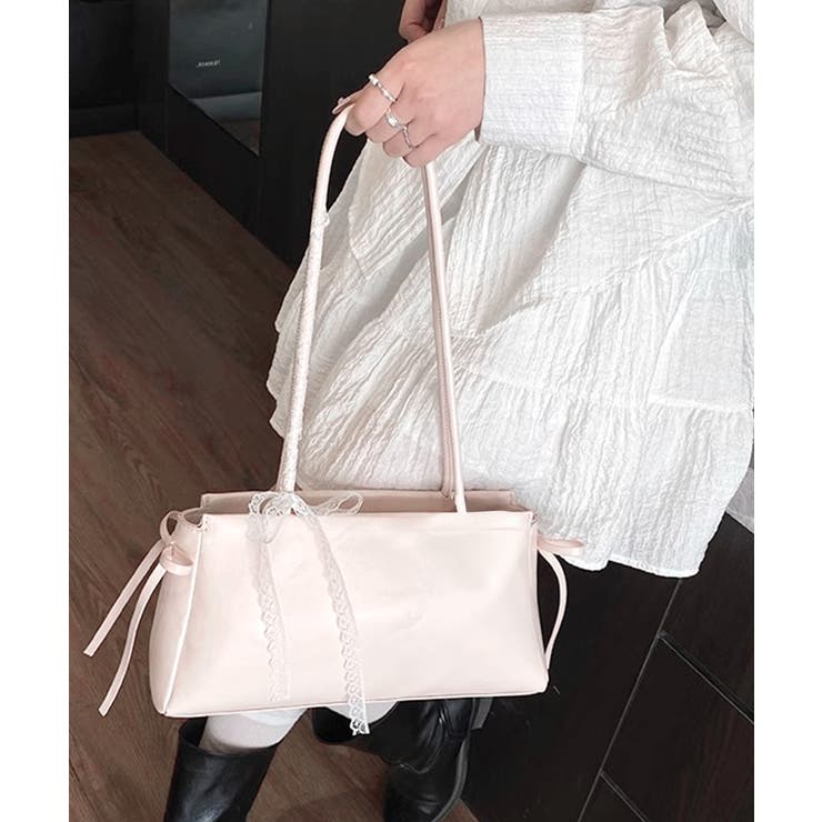 レースリボンショルダーバッグ トートバッグ ハンドバッグ | Riff | 詳細画像31 