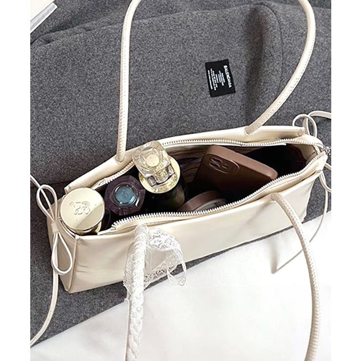 レースリボンショルダーバッグ トートバッグ ハンドバッグ | Riff | 詳細画像9 