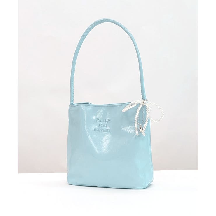 パールリボンチャーム付きショルダーバッグ トートバッグ ハンドバッグ | Riff | 詳細画像27 