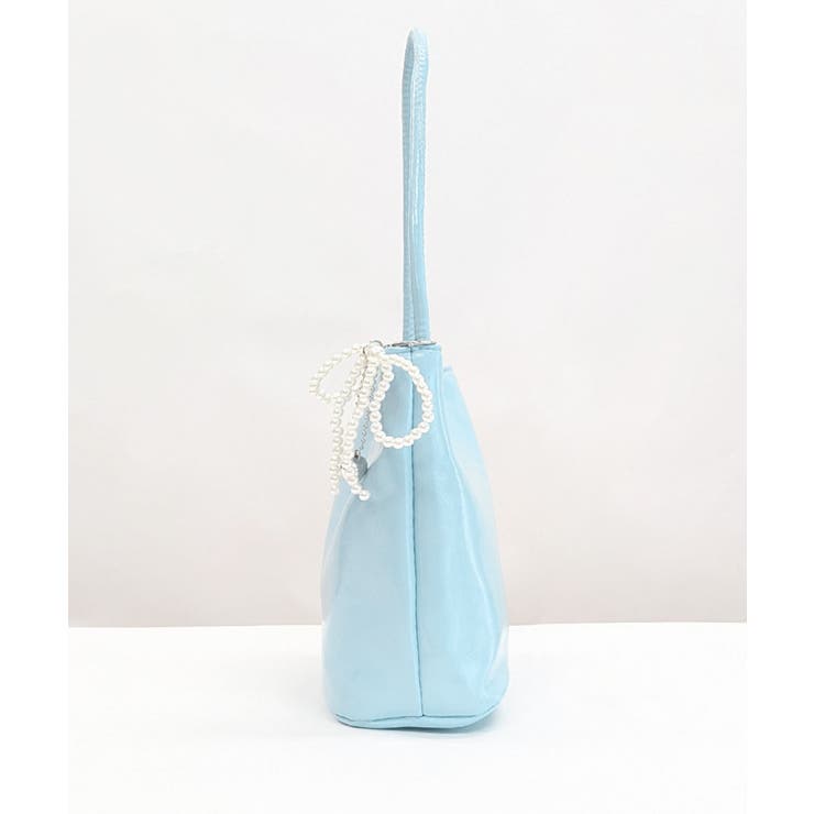 パールリボンチャーム付きショルダーバッグ トートバッグ ハンドバッグ | Riff | 詳細画像28 