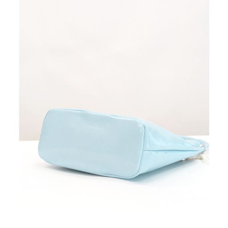 パールリボンチャーム付きショルダーバッグ トートバッグ ハンドバッグ | Riff | 詳細画像30 