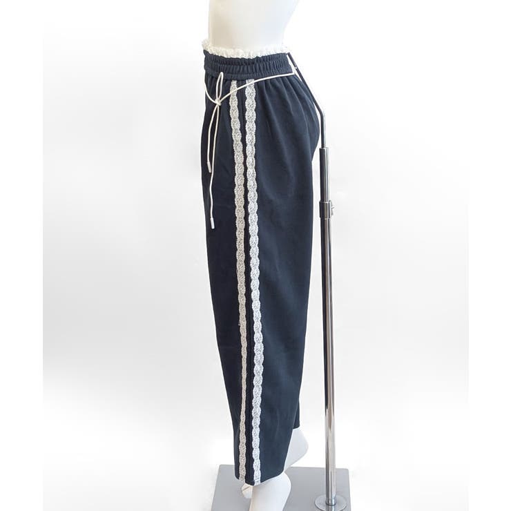 ウエストサイドレースワイドパンツ サイド刺繍 イージーパンツ | Riff | 詳細画像24 