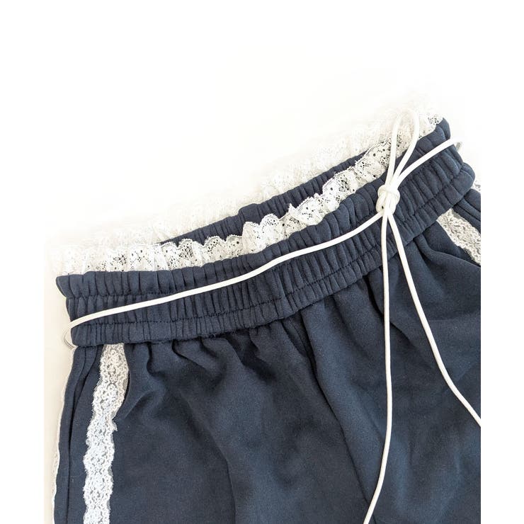 ウエストサイドレースワイドパンツ サイド刺繍 イージーパンツ | Riff | 詳細画像26 