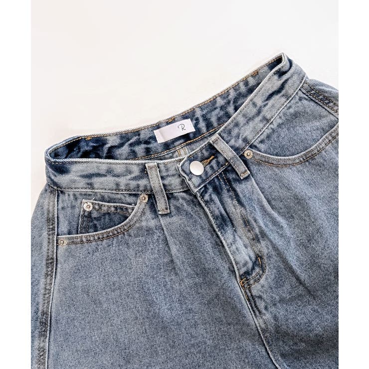 フレアデニムショートパンツ カットオフ 切りっぱなし | Riff | 詳細画像23 