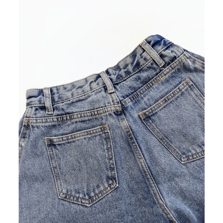 フレアデニムショートパンツ カットオフ 切りっぱなし | Riff | 詳細画像24 
