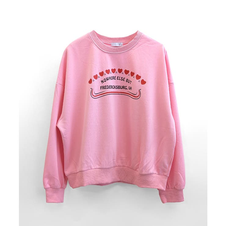 ハートプリントスウェット トレーナー オーバーサイズ | Riff | 詳細画像15 