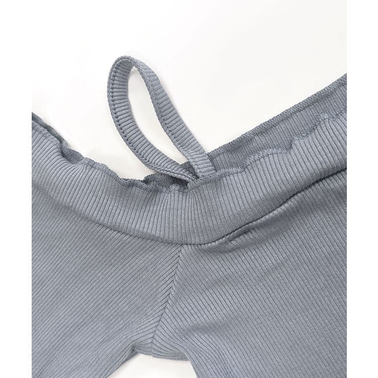 オフショルカーディガン ショート丈 リボン | Riff | 詳細画像30 