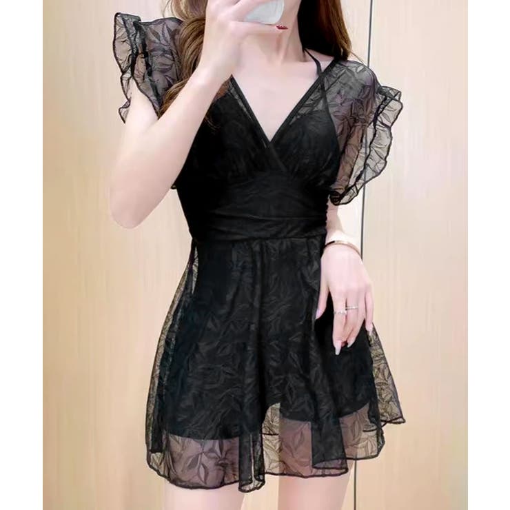 レースワンピース水着 カシュクール フリル | Riff | 詳細画像11 