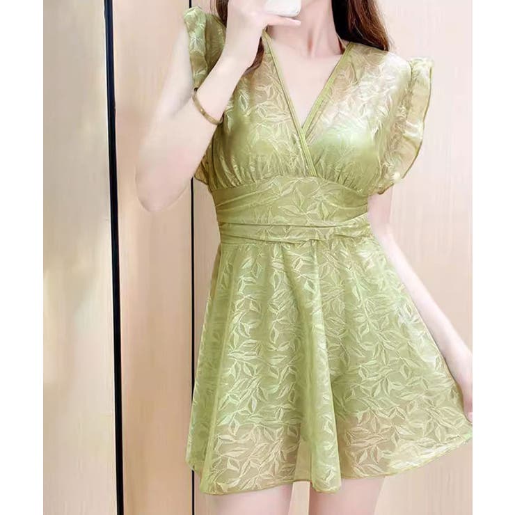 レースワンピース水着 カシュクール フリル | Riff | 詳細画像16 