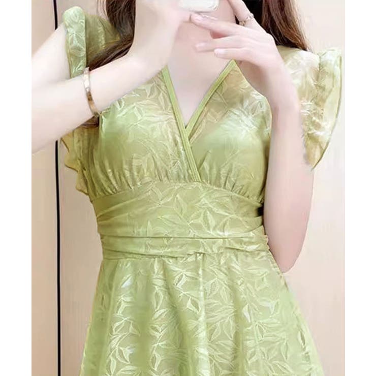 レースワンピース水着 カシュクール フリル | Riff | 詳細画像18 